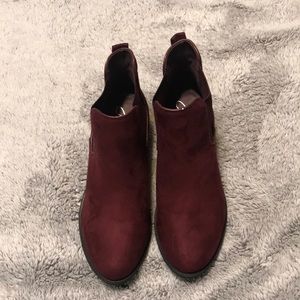 Burgundy J. Adams Booties